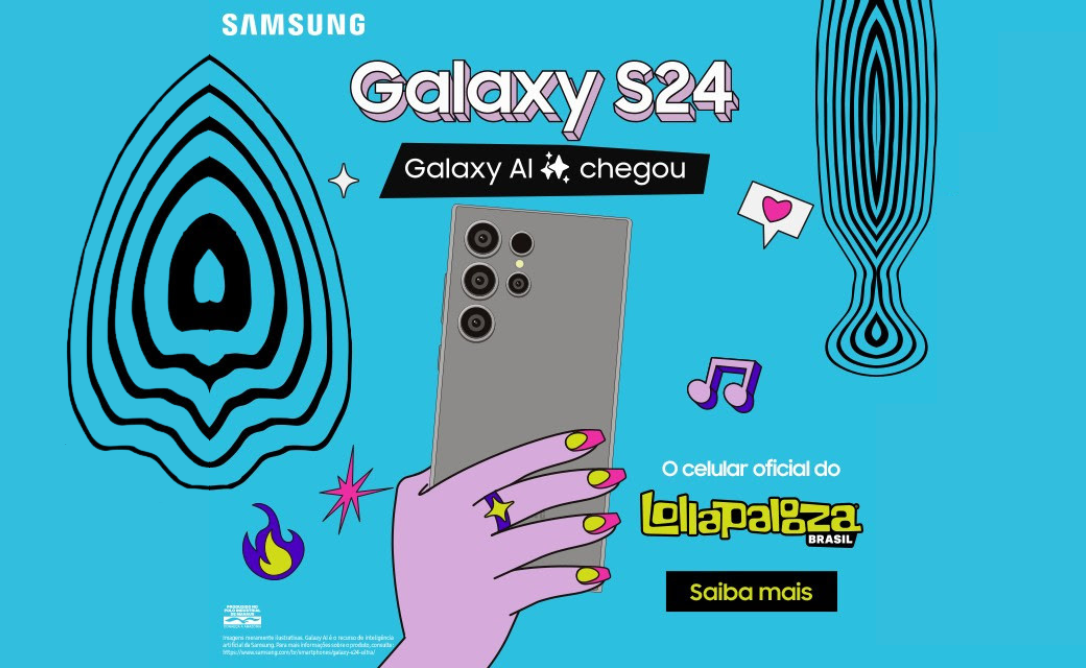 Com roda-gigante e palco próprio, Samsung marca presença no #GalaxyNoLollaBR