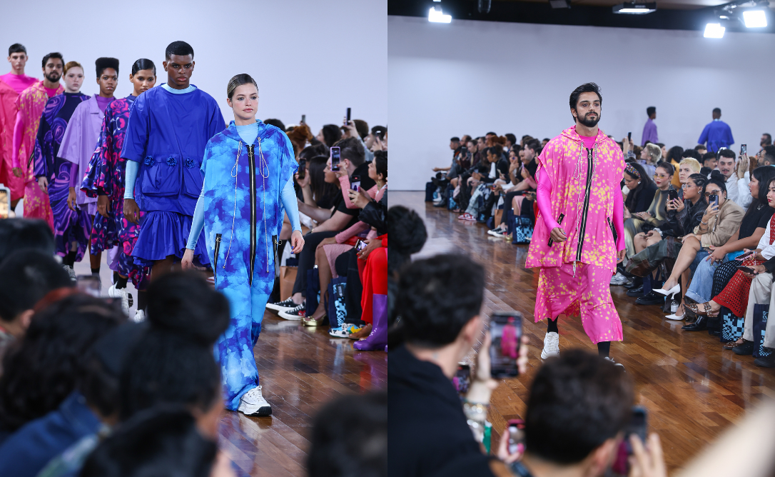 Agatha Moreira e Rodrigo Simas desfilam no quarto dia de SPFW no JK Iguatemi