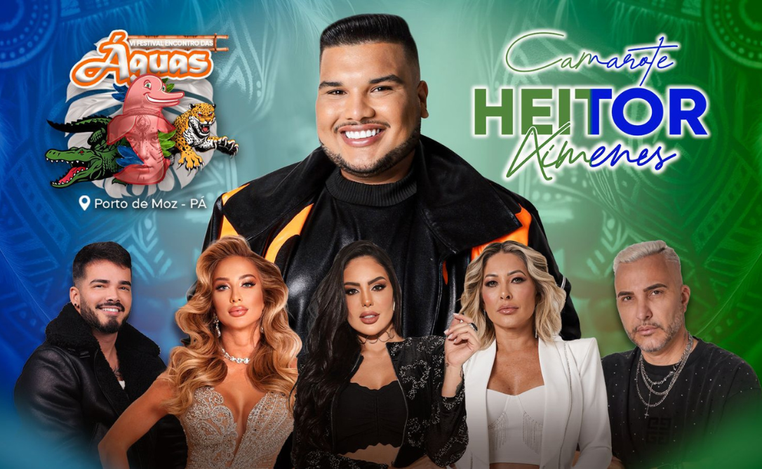 Influencer Heitor Ximenes anuncia camarote exclusivo com a presença de celebridades no 6º Festival Encontro das Águas em Porto de Moz, PA