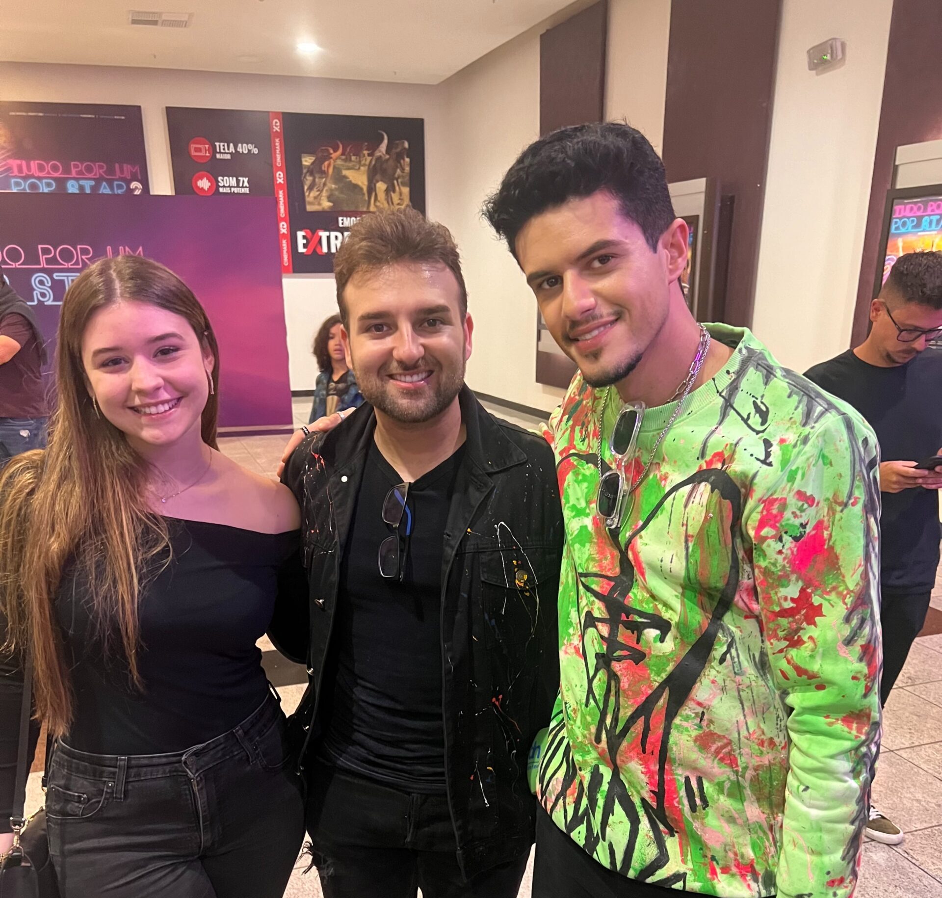 Júlia Peret, Nicholas Torres e Danilo Rasquinho