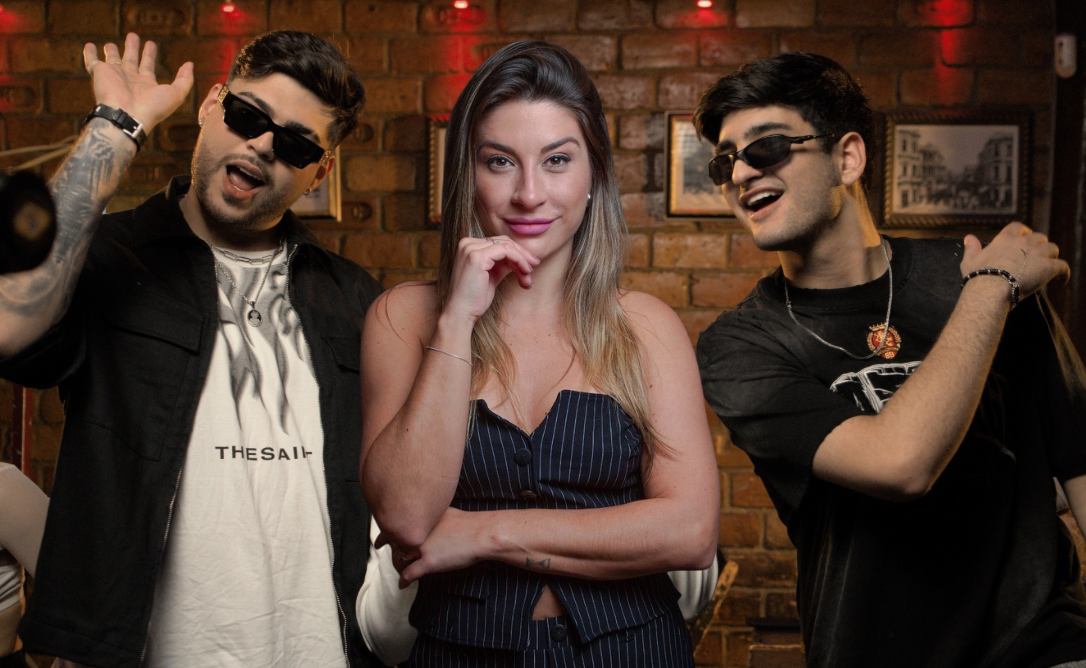 DJ Lelis grava clipe de “Surfando na Onda (Tropa do Lelis)”, com Kadu Martins e Mc Thaizinha