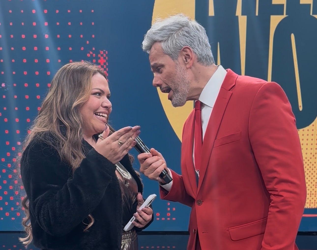 657fc6d7-6dcc-4240-98db-8799e74232eb Otaviano Costa e Priscila Meireles deixam fãs na expectativa de dueto após cantarem “Shallow” nos bastidores do Melhor da Noite